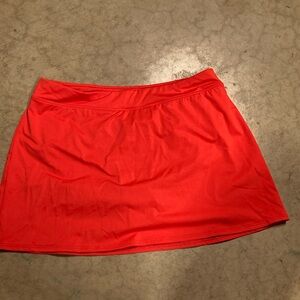 Lands' End Red Mini Athletic Skirt